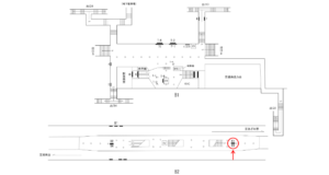 横浜市営／伊勢佐木長者町駅／／№85駅看板・駅広告、位置図