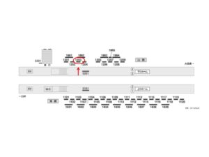 京成　佐倉駅／／№1203駅看板・駅広告、位置図