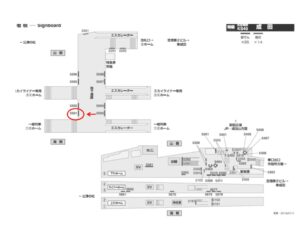 京成　成田駅／／№5501駅看板・駅広告、位置図