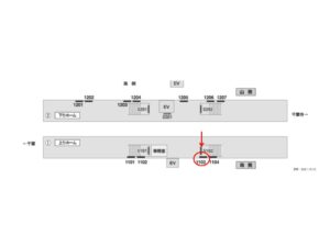 京成　千葉中央駅／／№1103駅看板・駅広告、位置図