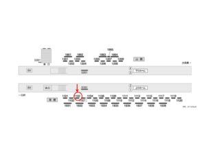 京成　佐倉駅／／№1103駅看板・駅広告、位置図