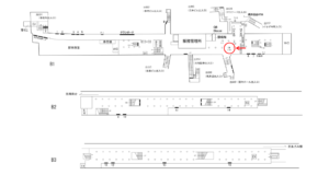 横浜市営／関内駅／№T-26№26駅看板・駅広告、位置図