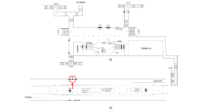 横浜市営／伊勢佐木長者町駅／／№81駅看板・駅広告、位置図