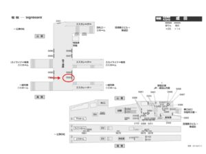 京成　成田駅／／№5503駅看板・駅広告、位置図