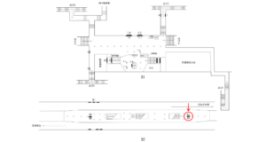 横浜市営／伊勢佐木長者町駅／／№83駅看板・駅広告、位置図