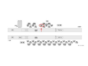京成　佐倉駅／／№1205駅看板・駅広告、位置図