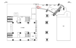 JR／恵比寿駅／本屋口／№109駅看板・駅広告、位置図