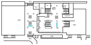 JR／海浜幕張駅／海浜幕張 横断幕広告駅臨時広告・駅広告、位置図