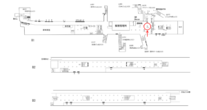 横浜市営／関内駅／№T-29№29駅看板・駅広告、位置図