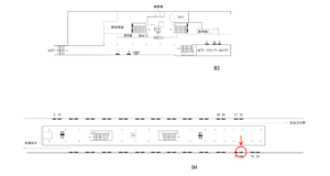 横浜市営／桜木町駅／／№54駅看板・駅広告、位置図