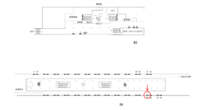 横浜市営／桜木町駅／／№53駅看板・駅広告、位置図