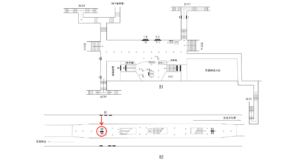 横浜市営／伊勢佐木長者町駅／／№82駅看板・駅広告、位置図