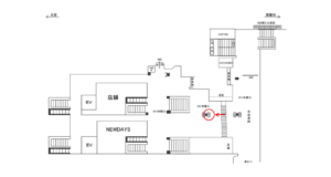 JR／川越駅／本屋口／№32駅看板・駅広告、位置図