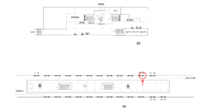 横浜市営/桜木町駅//№30駅看板・駅広告、位置図