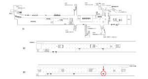 横浜市営／関内駅／／№16駅看板・駅広告、位置図