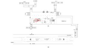 横浜市営／伊勢佐木長者町駅／／№46駅看板・駅広告、位置図