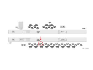 京成　佐倉駅／／№1104駅看板・駅広告、位置図