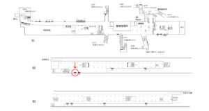 横浜市営／関内駅／／№8駅看板・駅広告、位置図