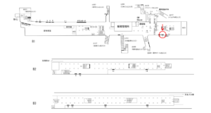 横浜市営／関内駅／／№7駅看板・駅広告、位置図