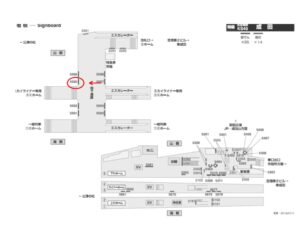 京成　成田駅／／№5505駅看板・駅広告、位置図