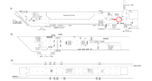 横浜市営／横浜駅／№T-17№17駅看板・駅広告、位置図