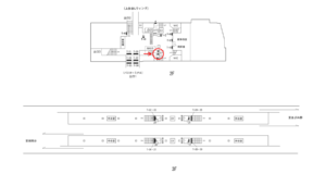 横浜市営／上永谷駅／／№2駅看板・駅広告、位置図