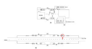 横浜市営／港南中央駅／／№39駅看板・駅広告、位置図