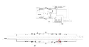 横浜市営／港南中央駅／／№10駅看板・駅広告、位置図