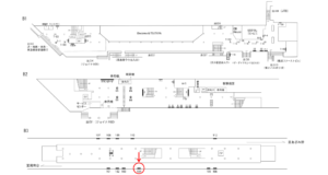 横浜市営／横浜駅／／№104駅看板・駅広告、位置図