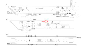 横浜市営／横浜駅／／№4駅看板・駅広告、位置図