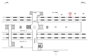 JR/逗子駅/下り線側/№30駅看板・駅広告、位置図