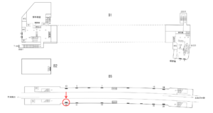 横浜市営／三ッ沢下町駅／／№19駅看板・駅広告、位置図