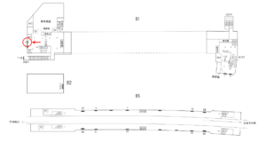 横浜市営／三ッ沢下町駅／／№1駅看板・駅広告、位置図