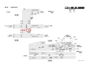 京成　成田駅／／№5504駅看板・駅広告、位置図