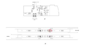 横浜市営／上永谷駅／№T-24・25№25駅看板・駅広告、位置図