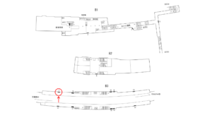 横浜市営／岸根公園駅／／№7駅看板・駅広告、位置図