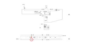 横浜市営／中田駅／／№21駅看板・駅広告、位置図