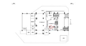 JR／高円寺駅／本屋改札内／№2駅看板・駅広告、位置図