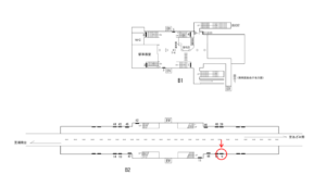 横浜市営／港南中央駅／／№9駅看板・駅広告、位置図