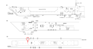 横浜市営／横浜駅／／№107駅看板・駅広告、位置図