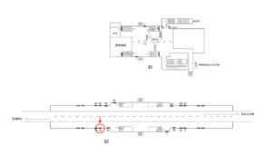 横浜市営／港南中央駅／／№13駅看板・駅広告、位置図
