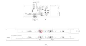 横浜市営／上永谷駅／№T-22・23№23駅看板・駅広告、位置図