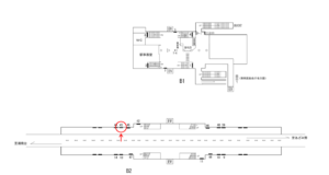 横浜市営／港南中央駅／／№43駅看板・駅広告、位置図