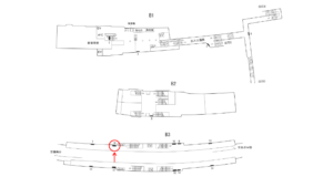 横浜市営／岸根公園駅／／№15駅看板・駅広告、位置図