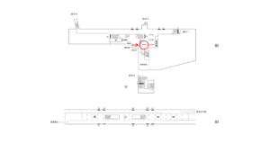 横浜市営／中田駅／／№14駅看板・駅広告、位置図