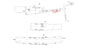 横浜市営／岸根公園駅／／№3駅看板・駅広告、位置図