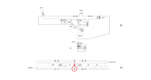 横浜市営／中田駅／／№19駅看板・駅広告、位置図