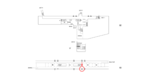 横浜市営／中田駅／／№18駅看板・駅広告、位置図