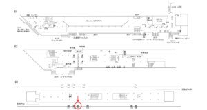 横浜市営／横浜駅／／№103駅看板・駅広告、位置図