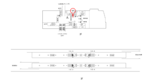 横浜市営／上永谷駅／／№4駅看板・駅広告、位置図